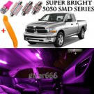 11 x Ultra PINK Interior LED Lights Kit + TOOL For 2002-2010 Dodge Ram 1500 2500