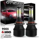 2X LED Headlight HB3 9005 6000K White 1900W 285000LM for Dodge Charger 2016-2017