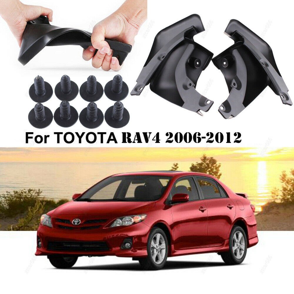 4Pcs Mud Flaps Splash Guard Mudguard For 2009 TOYOTA RAV4 2.4 With Fender Flare