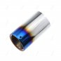 2Pcs For VW Golf/Scirocco Chrome Stainless Steel Exhaust Tail Muffler Tip Pipe