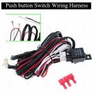 LED Car Fog Spot Switch Relay Three Plugs Wiring Harness Kit W/Driving Light Bar