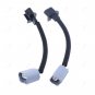 2x H13 9008 Plastic Wire Harness Adpter Two Plug Headlight Connector Extension