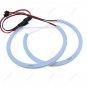 4Pcs 131MM White Cotton Halo Ring Light LED Angel Eyes For BMW E36 E38 E39 E46