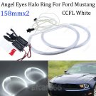 2x158mm CCFL White LED Angel Eyes Halo Rings For 2005-2012 Ford Mustang Headligh