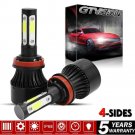 1900W LED Headlight Kit H11 6000K HID White Low Beam for Nissan Sentra 2013-2017