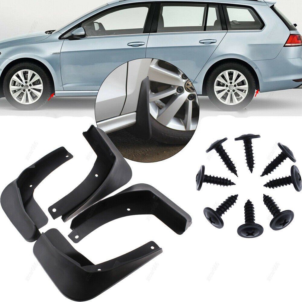 4Pcs Mud Flaps Splash Fender Guards For 17-18 VW Golf 7 MK7 Hatchback Front Rear