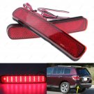 2Pcs Len Rear Bumper Reflector Tail Stop Brake Light For Toyota Highlander 11-13