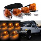 5Pcs Universal Assembly Teardrop Style Amber Lens Roof Yellow Cab Marker Light
