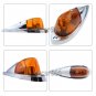 5Pcs Universal Assembly Teardrop Style Amber Lens Roof Yellow Cab Marker Light