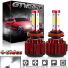 2Pc 4-Side H11 LED Headlight Kit Low Beam Bulb Super Bright 270000LM 6000K White