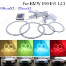 4Pcs RGB SMD Halo Rings For BMW E90/E91 LCI 3 Series LED Angel Eye 100mm+120mm