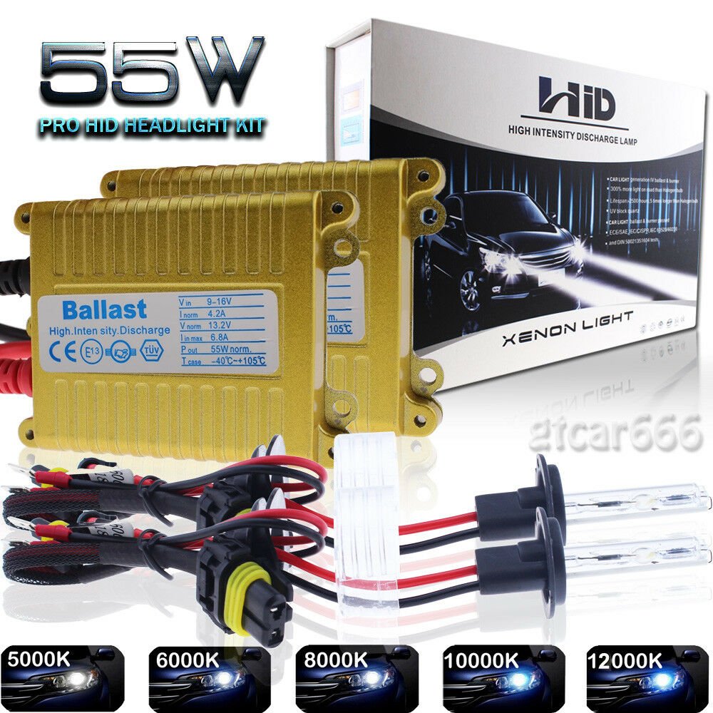 55W HID Xenon Conversion Kit High Low Beam Fog Bulbs For Honda Pilot 2007-2015