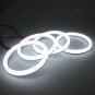 4x White Cotton Halo Ring For BMW E90/E91 LCI 3 Series LED Angel Eye 100mm+120mm