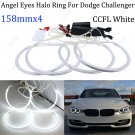 For Dodge Challenger Headlight Light LED Angel Eye Halo Ring Demon KIT RED CCFL