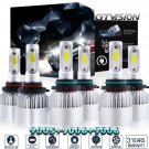 6PC 9005 9006 Hi/Lo LED Headlight + 9006 Fog Lights for Toyota Corolla 2005-2008