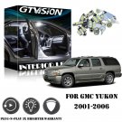 18PCS LED Light Interior Package Kit Super WHITE For GMC Yukon XL 1500 2001-2006