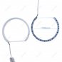 4x 158MM LED Halo Rings Cotton RGB For Dodge Challenger Headlight Angel Eye Kit