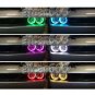4x 158MM LED Halo Rings Cotton RGB For Dodge Challenger Headlight Angel Eye Kit