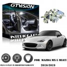 8Pcs Xenon White LED Interior Light Package Kit For Mazda MX-5 Miata 2016 - 2019
