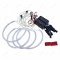 4PCS 131MM+146MM CCFL Angel Eye Rings 8000K Halo Light Lamp Kit For BMW E46 Blue