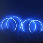 4PCS 131MM+146MM CCFL Angel Eye Rings 8000K Halo Light Lamp Kit For BMW E46 Blue
