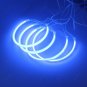 4PCS 131MM+146MM CCFL Angel Eye Rings 8000K Halo Light Lamp Kit For BMW E46 Blue