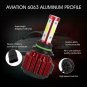 9006 HB4 4-Side 1800W 270000LM LED Headlight Kit Bulb 6000K High Power White 12V