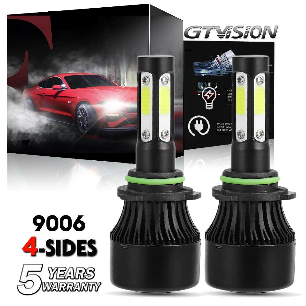 1900W LED Headlight Kit HB4 9006 6000K White Low Beam for Acura Integra 94-2001