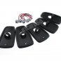 For 88-02 GMC Chevy Roof Cab marker Clearance Smoke Light KIT + Amber LED Bulbs