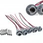 For 88-02 GMC Chevy Roof Cab marker Clearance Smoke Light KIT + Amber LED Bulbs