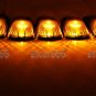 For 88-02 GMC Chevy Roof Cab marker Clearance Smoke Light KIT + Amber LED Bulbs