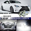 Super Bright White LED Interior Car Lights Kit for 2015-2016 LEXUS RC-F RC-350 F