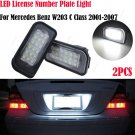 2x LED License Plate Light For Mercedes Benz W203/R230/W209/C209/A209 CLK Class