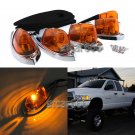 5x Teardrop Amber Yellow Cab Roof Top Marker Lights Universal for Kenworth Truck