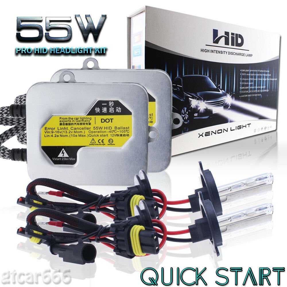 55W QUICK START Slim HID Xenon Headlight Kit For Toyota Camry 07-16 w/standard