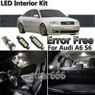 White LED Interior Light Package Kit For Audi A6 S6 C5 1998-2004 Error Free 25pc