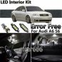 White LED Interior Light Package Kit For Audi A6 S6 C5 1998-2004 Error Free 25pc