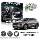 9Pcs White LED lights interior package kit for 2017-2019 Hyundai Santa Fe YF2W