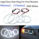 4Pcs For Ford Mondeo MK3 2002-2007 Headlight White SMD Angel Eyes Halo Rings Kit