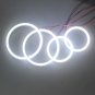 4Pcs For Ford Mondeo MK3 2002-2007 Headlight White SMD Angel Eyes Halo Rings Kit