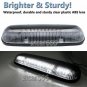 3PC Clear Lens Cab Roof Top Marker 30 LED White Light For 02-07 Chevy GMC Sierra