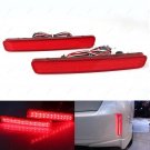 2Pcs Red Lens Rear Bumper Reflector Tail Stop Brake Light For Toyota Prius 11-15