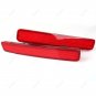 2Pcs Red Lens Rear Bumper Reflector Tail Stop Brake Light For Toyota Prius 11-15