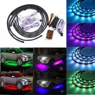 7 Color Underbody Under Car LED Strip Light Kit + Remote + Sound Activate effect