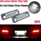 2x LED Licence Plate Lights For Ford MONDEO MK2 II 2 FUSION FIESTA 6 MK6 Canbus