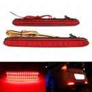2Pcs LED Lens Rear Bumper Reflector Brake Light For Honda Odyssey 2007-2008 Red