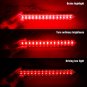 2Pcs LED Lens Rear Bumper Reflector Brake Light For Honda Odyssey 2007-2008 Red