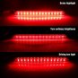 2Pcs LED Lens Rear Bumper Reflector Brake Light For Honda Odyssey 2007-2008 Red