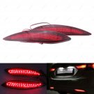 2x LED Lens Rear Bumper Reflector Brake Light For Hyundai Elantra 2011-2014 Red
