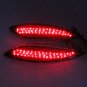 2x LED Lens Rear Bumper Reflector Brake Light For Hyundai Elantra 2011-2014 Red